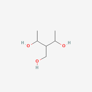 molecular formula C6H14O3 B8767453 3-(Hydroxymethyl)pentane-2,4-diol CAS No. 921-20-0