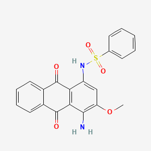 Benzenesulfonamide, N-(4-amino-9,10-dihydro-3-methoxy-9,10-dioxo-1-anthracenyl)-