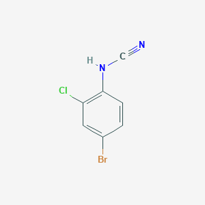 molecular formula C7H4BrClN2 B8767567 (4-Bromo-2-chlorophenyl)cyanamide CAS No. 921631-63-2