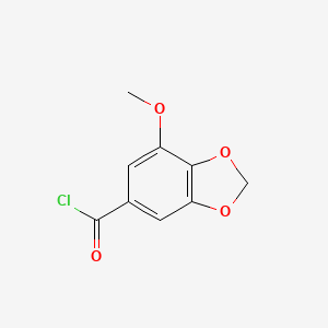 7-Methoxy-2H-1,3-benzodioxole-5-carbonyl chloride