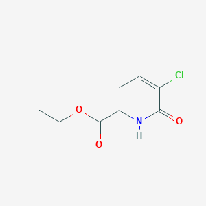 molecular formula C8H8ClNO3 B8767605 Ethyl 5-chloro-6-oxo-1,6-dihydropyridine-2-carboxylate 