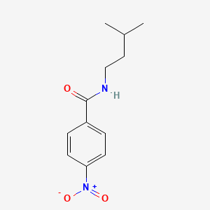 molecular formula C12H16N2O3 B8767611 N-(3-methylbutyl)-4-nitrobenzamide 