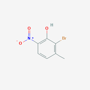 molecular formula C7H6BrNO3 B8767783 2-Bromo-3-methyl-6-nitrophenol 