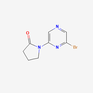 1-(6-Bromopyrazin-2-YL)pyrrolidin-2-one
