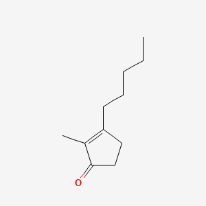 molecular formula C11H18O B8767868 2-Cyclopenten-1-one, 2-methyl-3-pentyl- CAS No. 5739-17-3