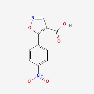 B8767953 5-(4-Nitrophenyl)-1,2-oxazole-4-carboxylic acid CAS No. 887408-20-0