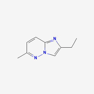 molecular formula C9H11N3 B8767959 2-Ethyl-6-methylimidazo[1,2-b]pyridazine CAS No. 570416-57-8