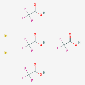 molecular formula C8H4F12O8Rh2 B8768121 Rhodium(II) trifluoroacetate dimer 