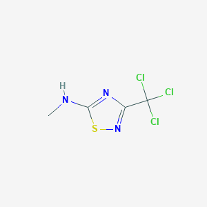 N-Methyl-3-(trichloromethyl)-1,2,4-thiadiazol-5-amine