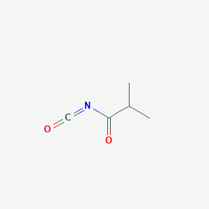 molecular formula C5H7NO2 B8768144 2-Methylpropanecarbonyl isocyanate 
