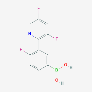 3-(3,5-Difluoro-pyridin-2-yl)-4-fluorophenylboronic acid
