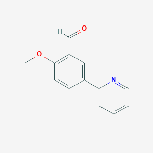 2-Methoxy-5-(pyridin-2-yl)benzaldehyde