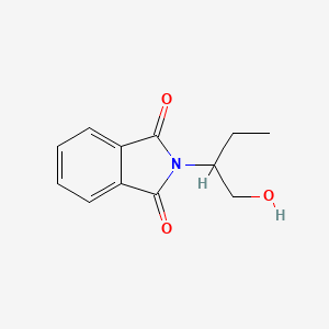 molecular formula C12H13NO3 B8768179 2-[1-(Hydroxymethyl)propyl]isoindoline-1,3-dione 