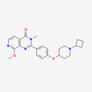 Pyrido[3,4-d]pyrimidin-4(3H)-one, 2-[4-[(1-cyclobutyl-4-piperidinyl)oxy]phenyl]-8-methoxy-3-methyl-