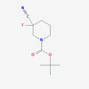 Tert-butyl 3-cyano-3-fluoropiperidine-1-carboxylate