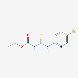 molecular formula C9H10BrN3O2S B8768327 Ethyl[(5-bromopyridin-2-yl)carbamothioyl]carbamate 