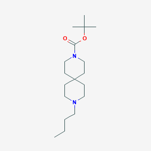 3,9-Diazaspiro[5.5]undecane-3-carboxylic acid, 9-butyl-, 1,1-dimethylethyl ester