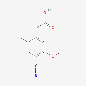 2-(4-Cyano-2-fluoro-5-methoxyphenyl)acetic acid