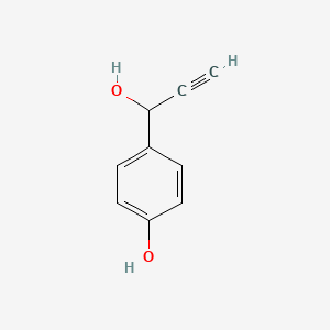 molecular formula C9H8O2 B8768414 4-(1-Hydroxyprop-2-yn-1-yl)phenol CAS No. 276884-28-7