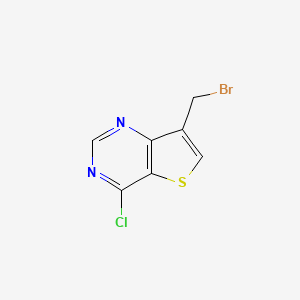 molecular formula C7H4BrClN2S B8768415 7-(Bromomethyl)-4-chlorothieno[3,2-D]pyrimidine 