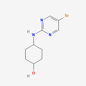 molecular formula C10H14BrN3O B8768477 (1r,4r)-4-[(5-Bromopyrimidin-2-yl)amino]cyclohexan-1-ol 