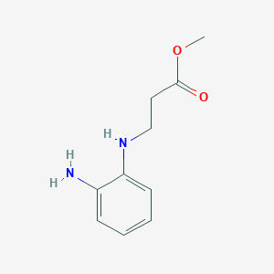 molecular formula C10H14N2O2 B8768481 Methyl 3-((2-aminophenyl)amino)propanoate 