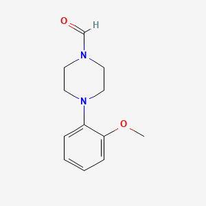 molecular formula C12H16N2O2 B8768494 4-(2-Methoxyphenyl)piperazine-1-carbaldehyde 