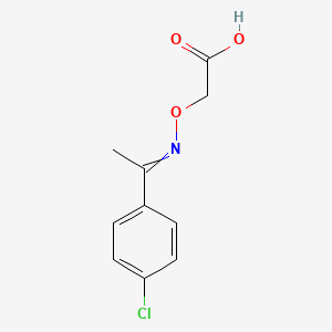 molecular formula C10H10ClNO3 B8768507 2-[1-(4-chlorophenyl)ethylideneamino]oxyacetic Acid 