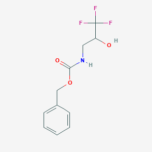 Benzyl (3,3,3-trifluoro-2-hydroxypropyl)carbamate