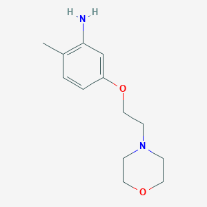 molecular formula C13H20N2O2 B8768527 2-Methyl-5-(2-morpholinoethoxy)benzenamine CAS No. 870708-38-6