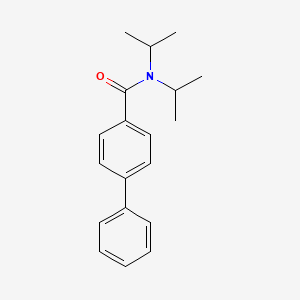 molecular formula C19H23NO B8768572 N,N-di(propan-2-yl)biphenyl-4-carboxamide 