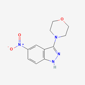 1H-Indazole, 3-(4-morpholinyl)-5-nitro-