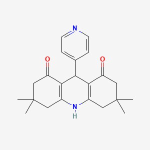 3,3,6,6-Tetramethyl-9-(4-pyridinyl)-3,4,6,7,9,10-hexahydro-1,8(2H,5H)-acridinedione