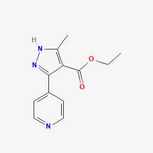 Ethyl 3-methyl-5-(pyridin-4-yl)-1H-pyrazole-4-carboxylate