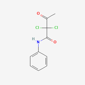 molecular formula C10H9Cl2NO2 B8768628 alpha,alpha-Dichloroacetoacetanilide 
