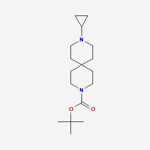 3,9-Diazaspiro[5.5]undecane-3-carboxylic acid, 9-cyclopropyl-, 1,1-dimethylethyl ester