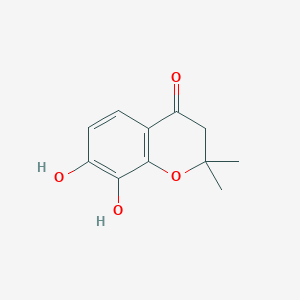 molecular formula C11H12O4 B8768818 7,8-Dihydroxy-2,2-dimethylchroman-4-one 
