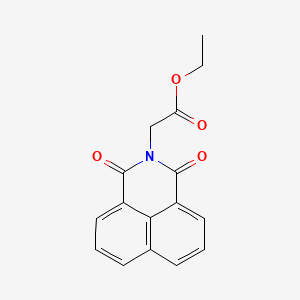 molecular formula C16H13NO4 B8768824 ethyl (1,3-dioxo-1H-benzo[de]isoquinolin-2(3H)-yl)acetate 