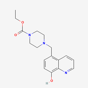 Ethyl 4-[(8-hydroxyquinolin-5-yl)methyl]piperazine-1-carboxylate