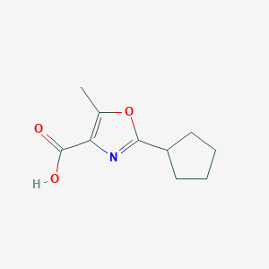 2-Cyclopentyl-5-methyloxazole-4-carboxylic acid