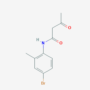 molecular formula C11H12BrNO2 B8768884 N-(4-bromo-2-methylphenyl)-3-oxobutanamide CAS No. 23939-48-2