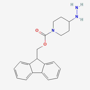 (9H-fluoren-9-yl)methyl 4-hydrazinylpiperidine-1-carboxylate