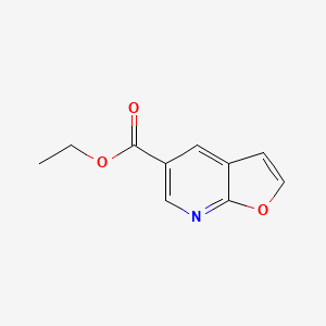 molecular formula C10H9NO3 B8768933 Ethyl furo[2,3-b]pyridine-5-carboxylate 