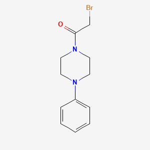 molecular formula C12H15BrN2O B8769016 2-Bromo-1-(4-phenylpiperazin-1-yl)ethan-1-one CAS No. 113272-40-5