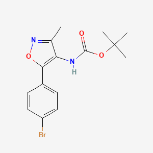 Tert-butyl (5-(4-bromophenyl)-3-methylisoxazol-4-yl)carbamate