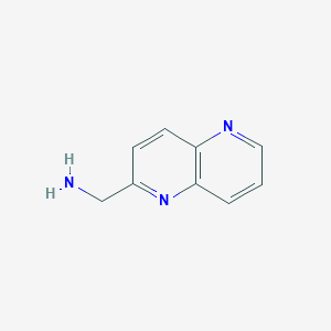 molecular formula C9H9N3 B8769140 (1,5-Naphthyridin-2-YL)methanamine 