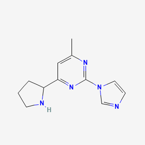 2-(1H-imidazol-1-yl)-4-methyl-6-(2-pyrrolidinyl)Pyrimidine