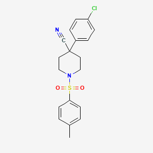 4-(4-Chlorophenyl)-1-(p-tolylsulphonyl)piperidine-4-carbonitrile