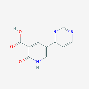 molecular formula C10H7N3O3 B8769313 2-Oxo-5-(pyrimidin-4-yl)-1,2-dihydropyridine-3-carboxylic acid CAS No. 89996-04-3