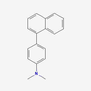 molecular formula C18H17N B8769324 N,N-Dimethyl-4-(naphthalen-1-yl)aniline CAS No. 134161-86-7